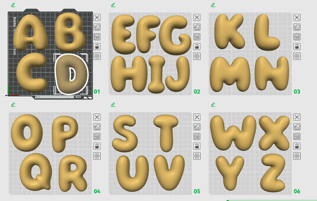 Letras Bubble Personalizadas