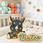 Dúo Mágico - Lucecita + Nube de Madera - Personalizada
