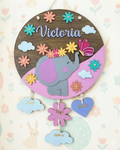 Letrerito Newborn "Elefantita"