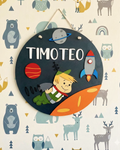 Letrerito Newborn "Astronauta Espacial"