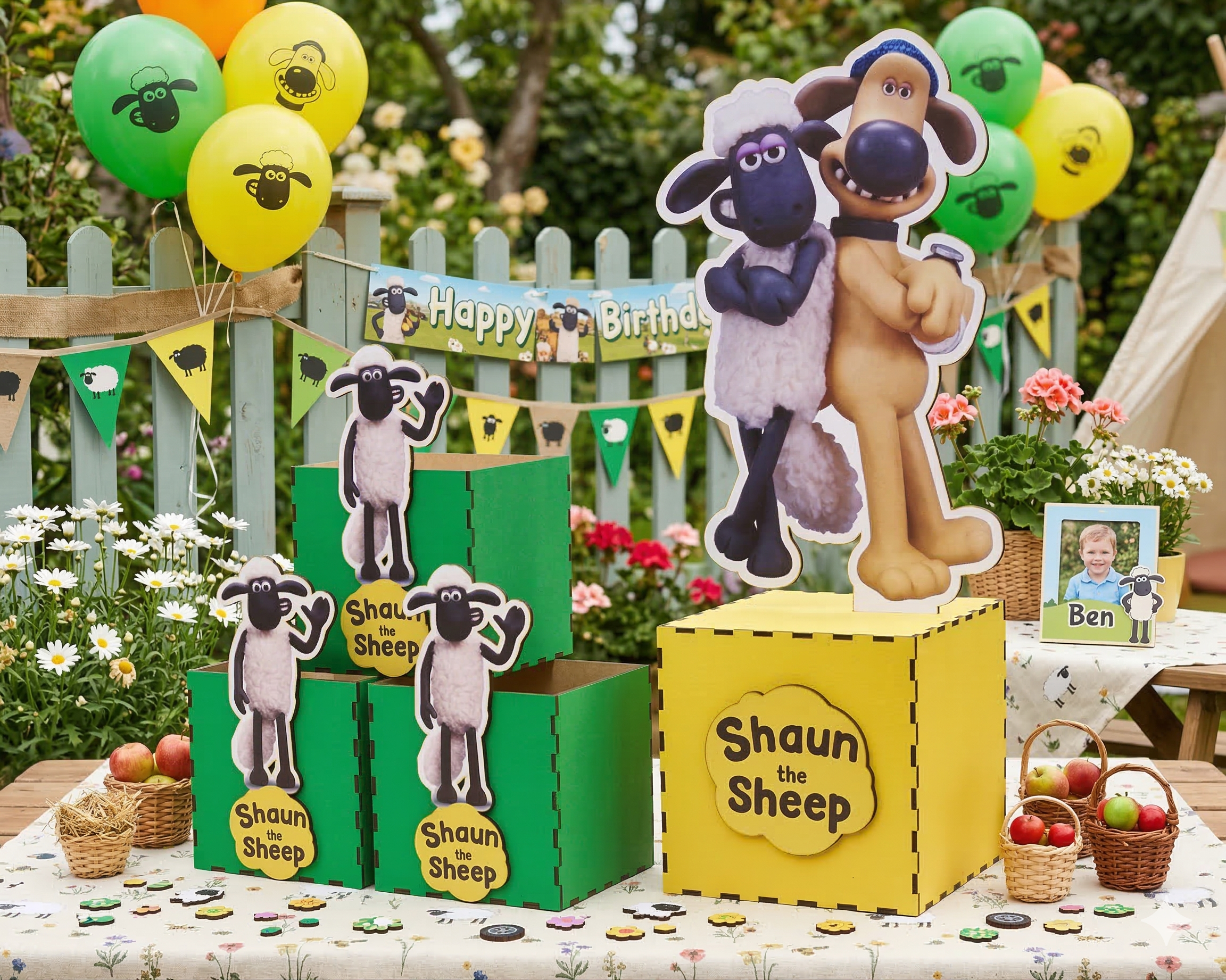 Dúo Mágico - Alcancía+ Dulcero - Oveja Shaun Personalizada