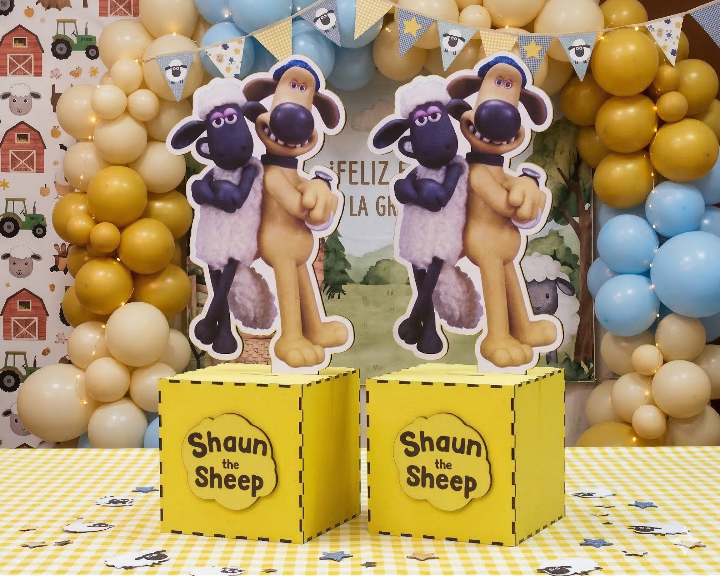Alcancía Personalizada - Centro de Mesa Oveja Shaun