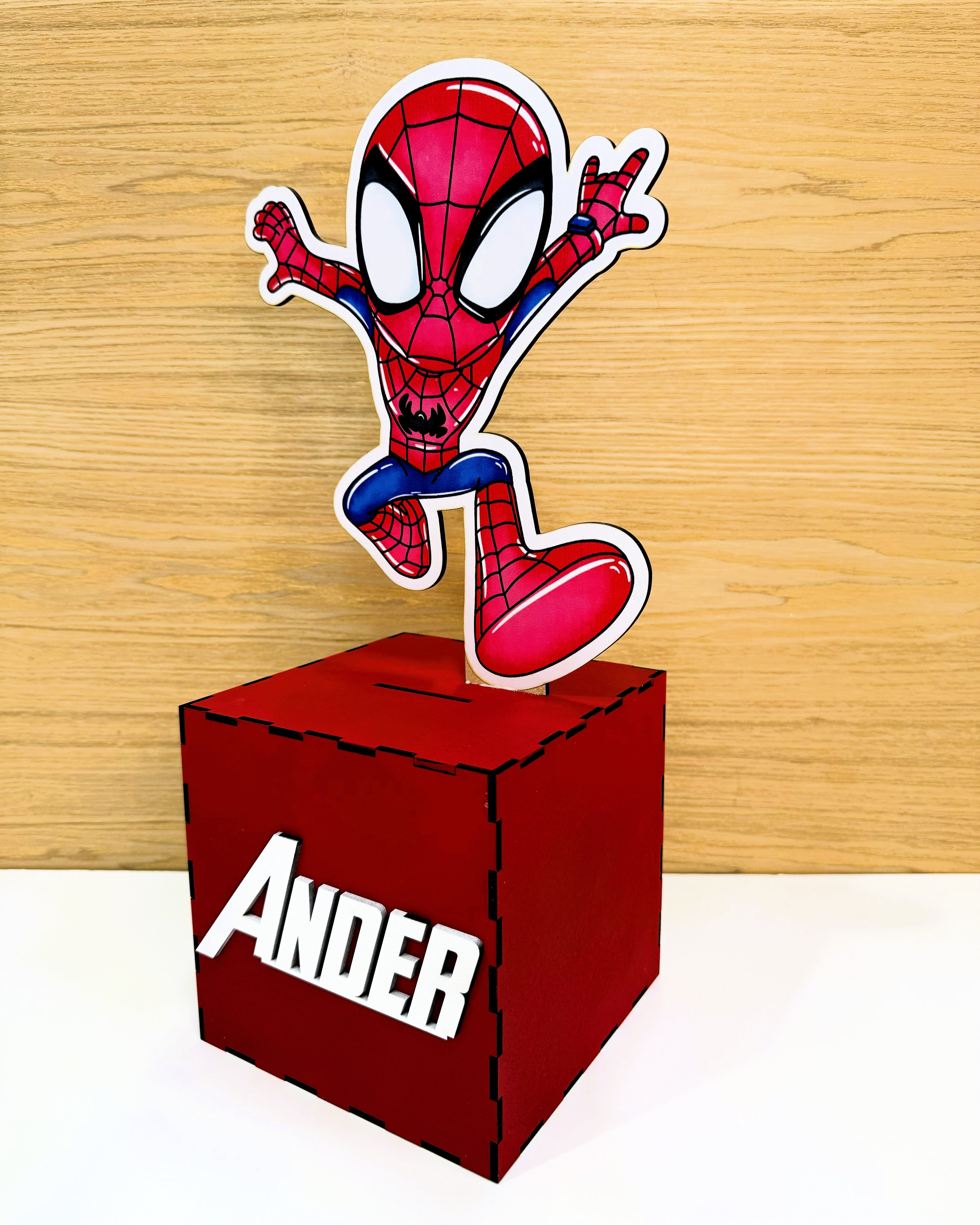 Alcancía Personalizada - Centro de Mesa SPIDERMAN