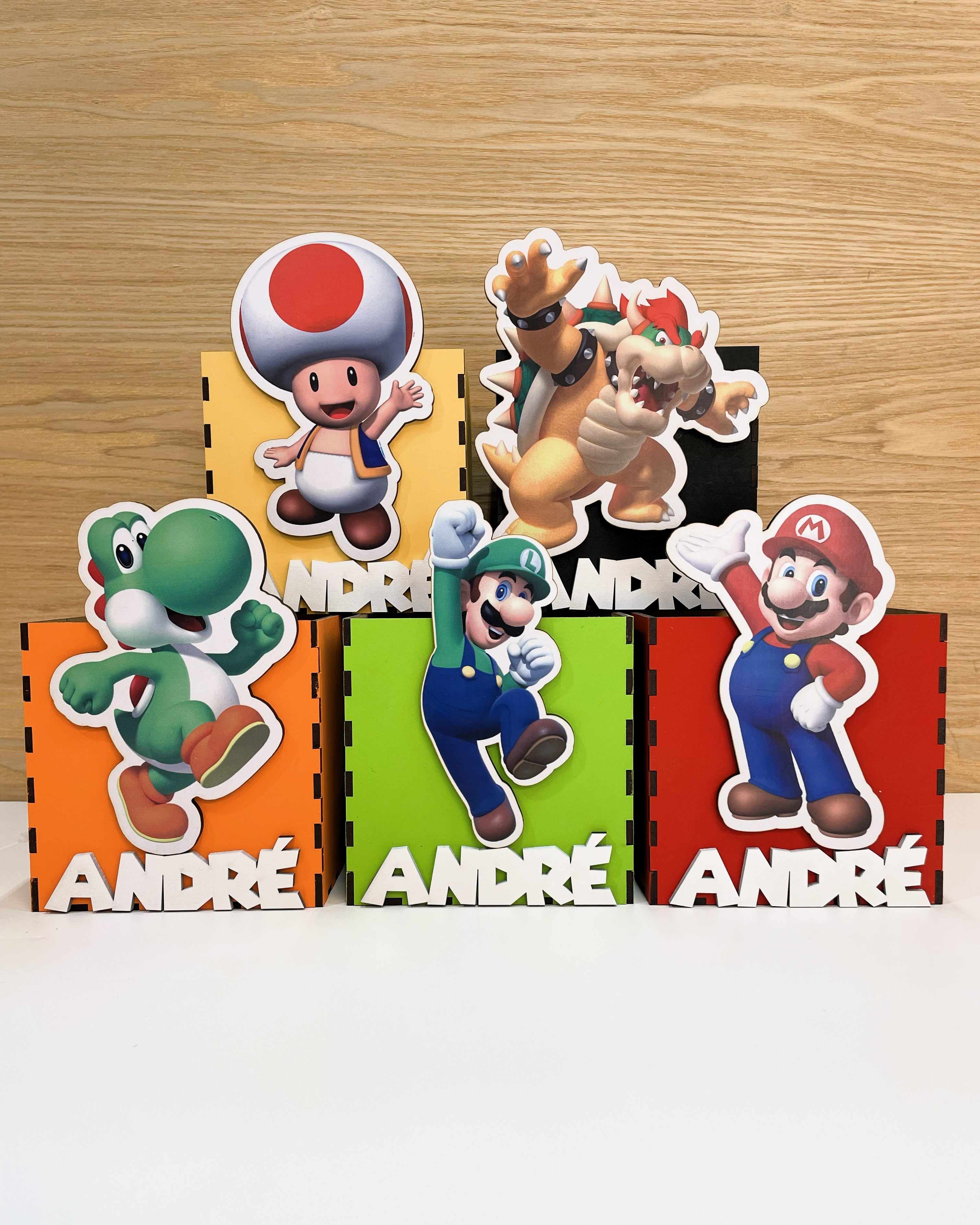 Dúo Mágico - Alcancía+ Dulcero - Mario Personalizado