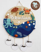 Letrerito Newborn "Bajo el Mar"