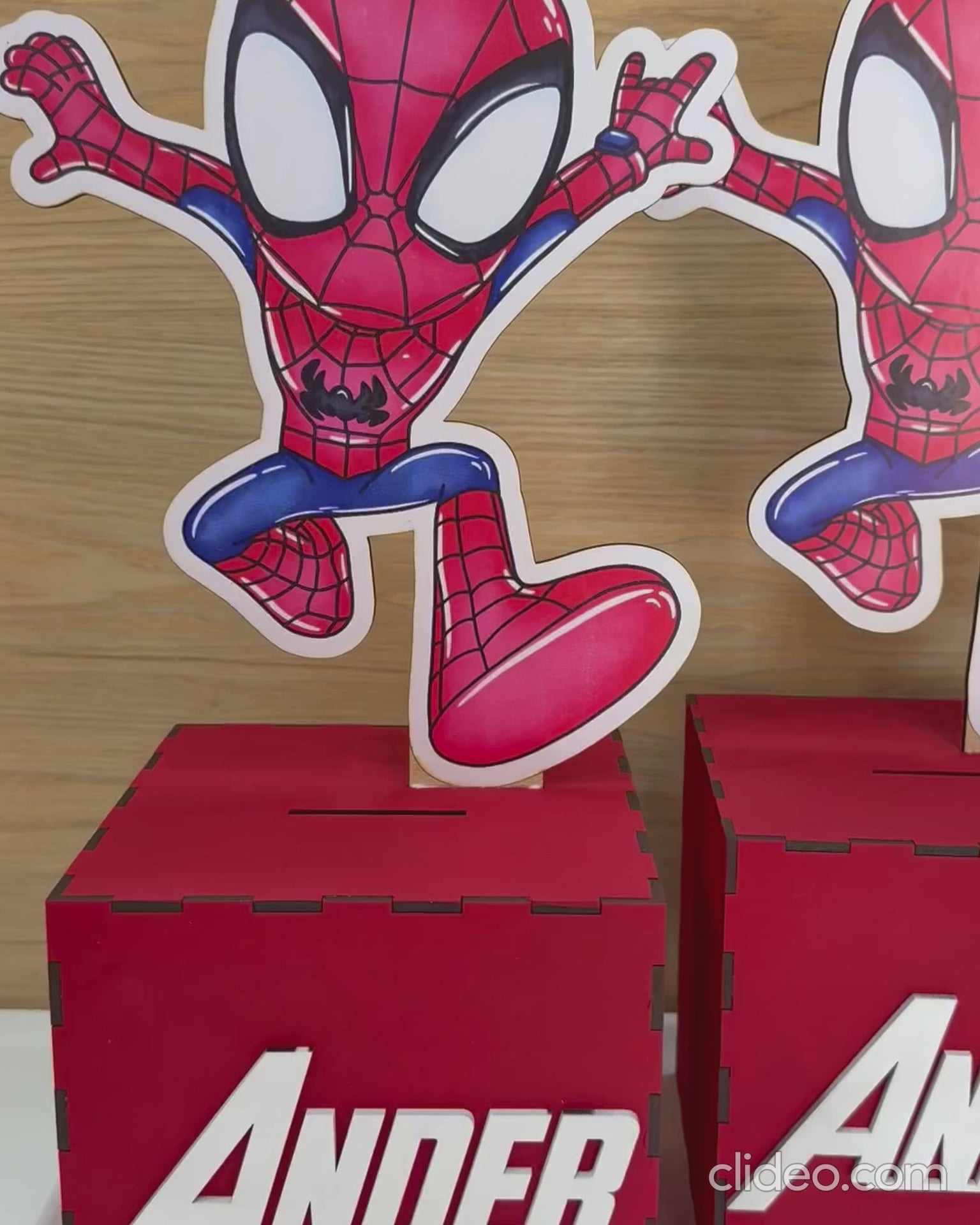 Alcancía Personalizada - Centro de Mesa SPIDERMAN